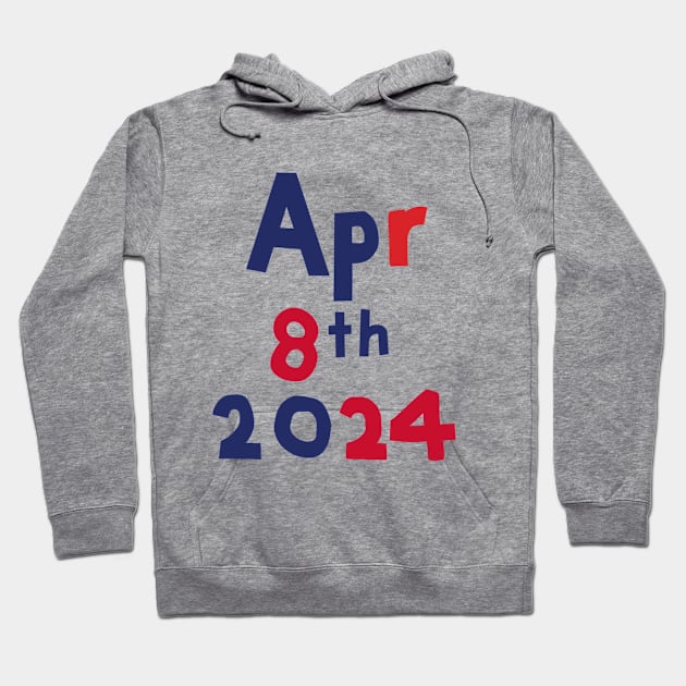 April 8th 2024 Solar Eclipse Hoodie by ellenhenryart